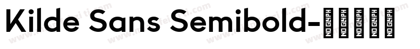 Kilde Sans Semibold字体转换